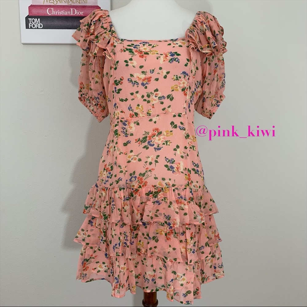 LoveShackFancy Kimbra Ruffle Floral Mini Dress - Picture 6 of 16